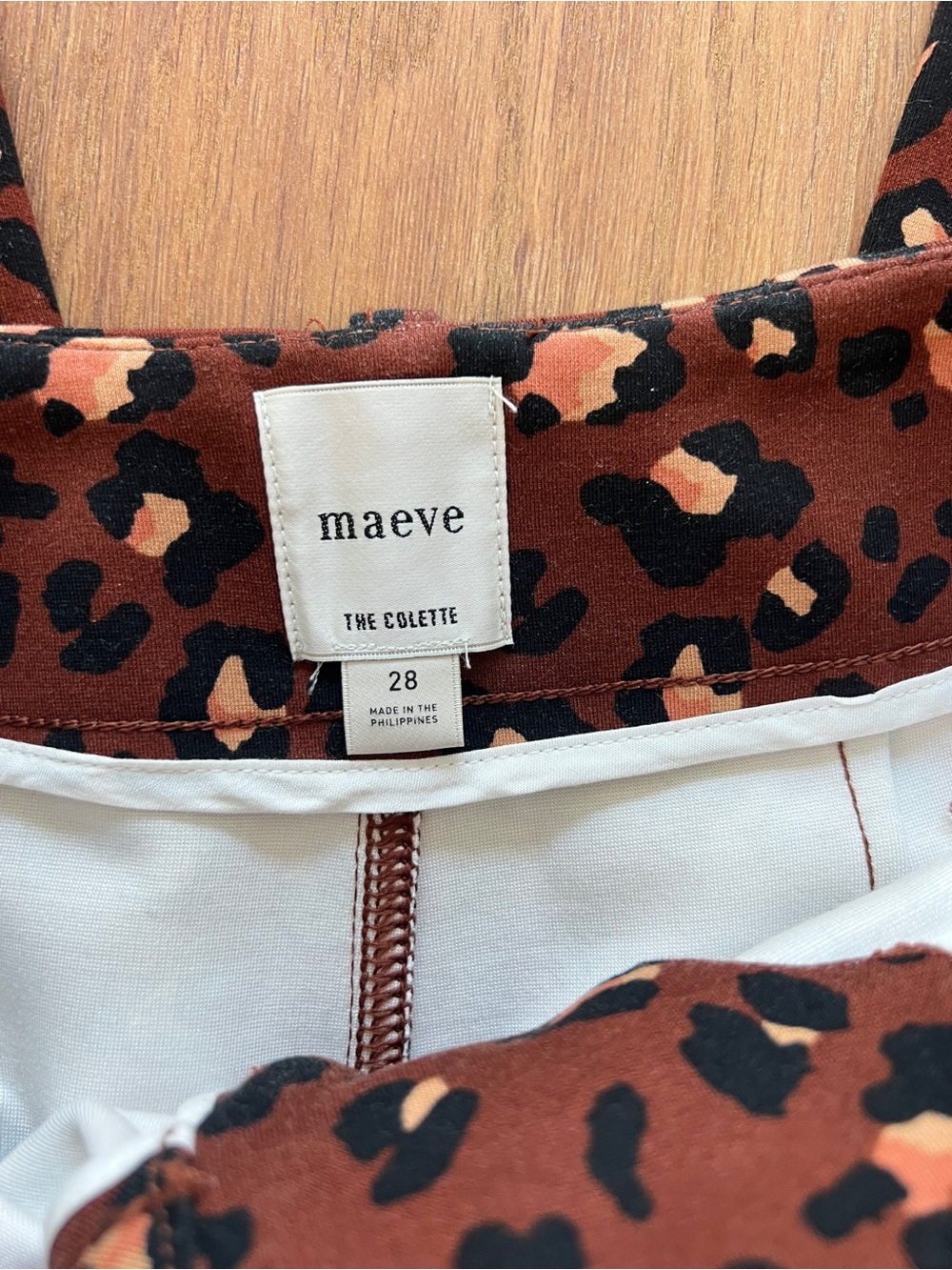 Maeve Colette Cropped Wide-Leg Animal Print Pants - Picture 5 of 8